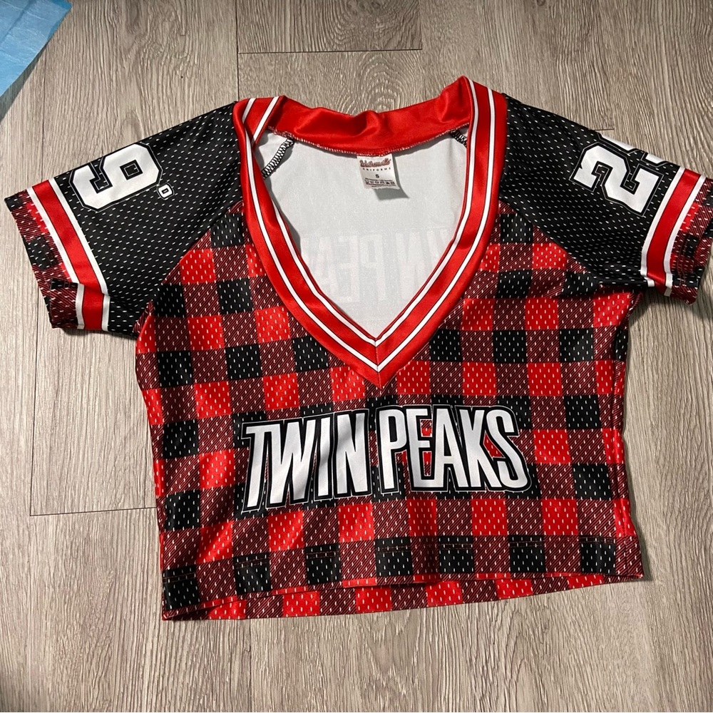 Twin Peaks Uniform Football Jersey Crop Top